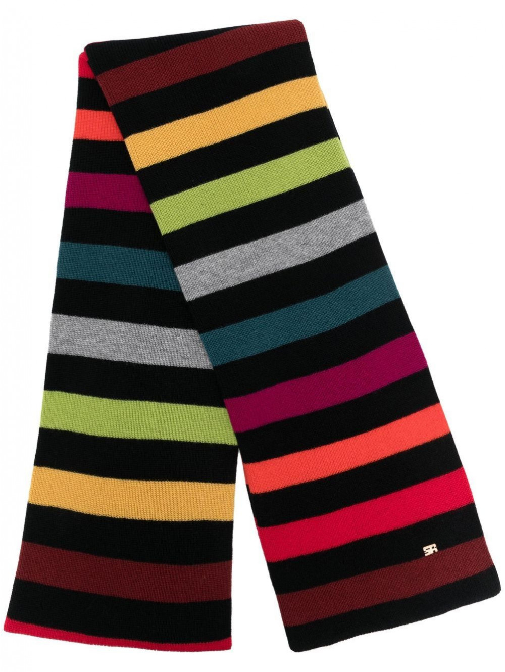 Striped multicolor scarf