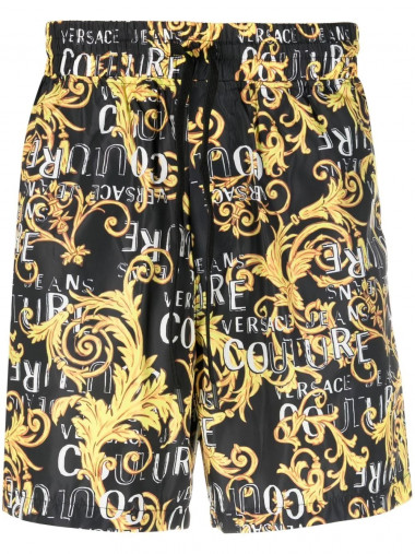 Couture print shorts