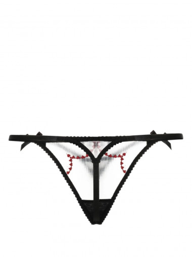 Lornaheart thong black/red