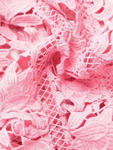 Pink azaelea lace midi dress