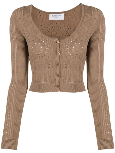 Knitted crop cardigan