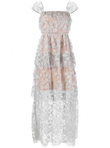 Blossom tiered maxi dress