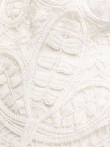Macrame lace mini dress