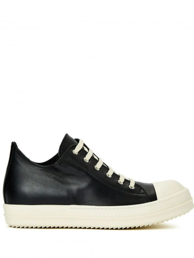 Low leather sneakers