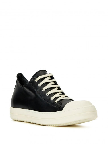 Low leather sneakers