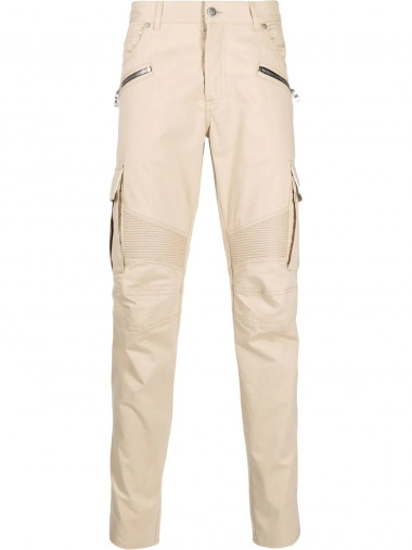 Cargo tapered cotton pants