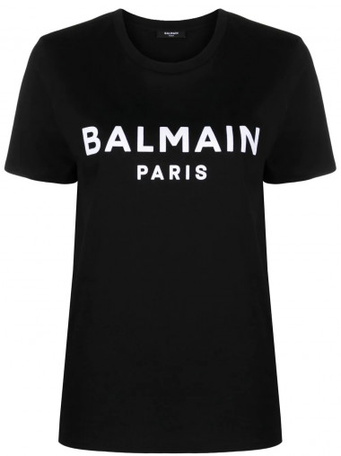 Balmain flock t-shirt button