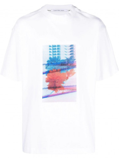 Motion floral graphic tee
