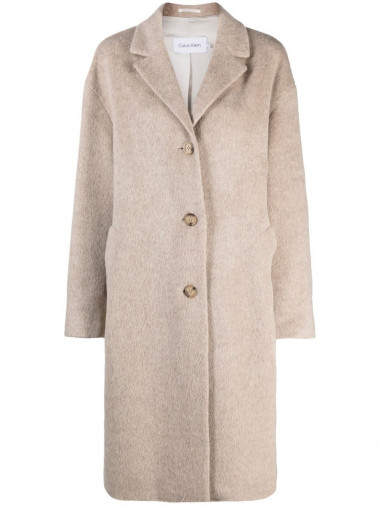 Textured wool coat