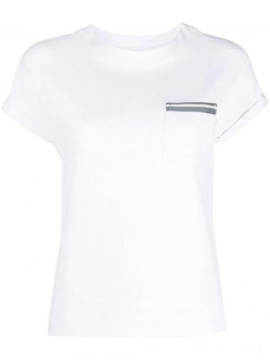 V neck t-shirt with groe