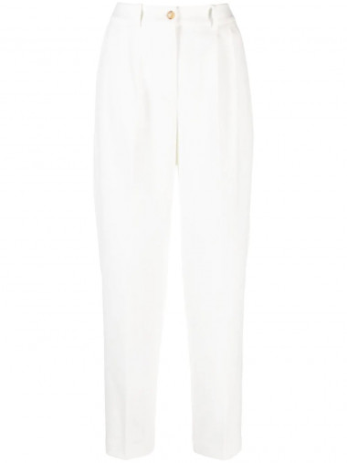Tapered pleated pant
