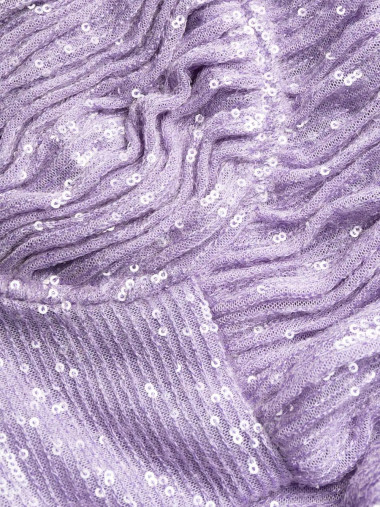 Lilac sequin midi dress