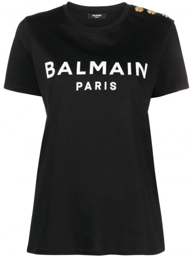 3 btn printed balmain t-shirt