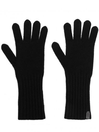 Boiled cashmere knit glove