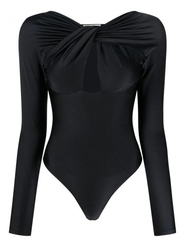 Twisted cut-out bodysuit