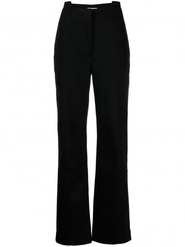 Panelled straight leg trousers