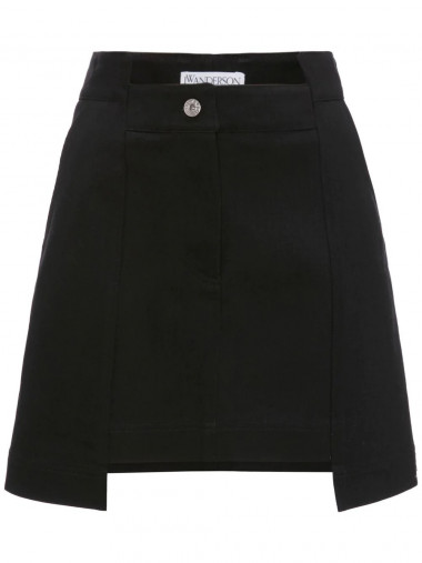 Short panelled skirt