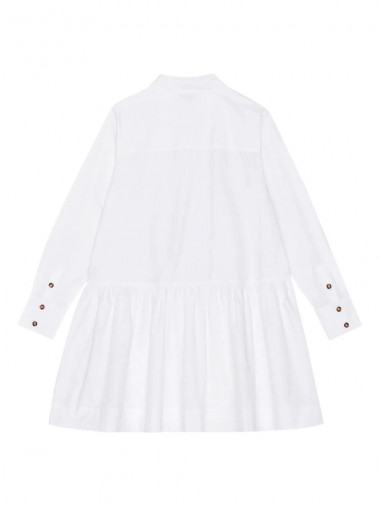 Cotton mini shirt dress