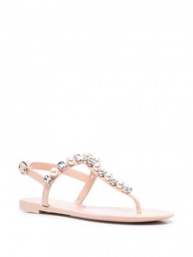 GOLDIE CRYSTAL JELLY SANDALS