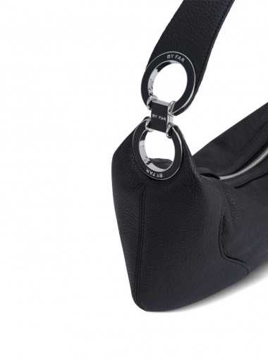 Amira black leather handbag