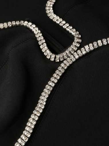 Diamante detail mini dress